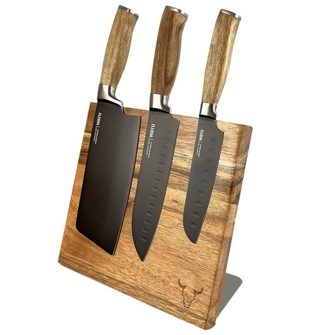 Block Magnético 3 Cuchillos Wayu Premium Limited Cocina Bbq