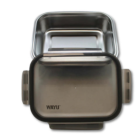 Contenedor Hermético Wayu Acero  Microsafe 1.3 Lt Premium