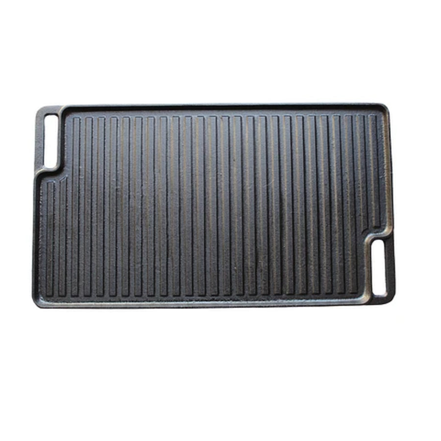 Plancha Churrasquera Reversible 46x26cm Hierro Fundido