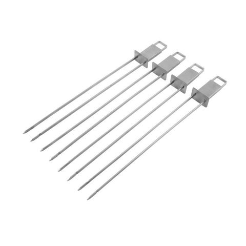 Set 4 Pinchos Anticucho Brochetas Acero Inoxidable Dangrill