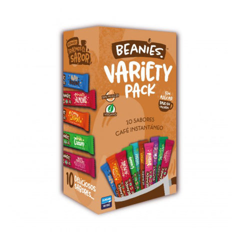 Café Beanies Pack Variedad 10 Unds Vegano Natural King