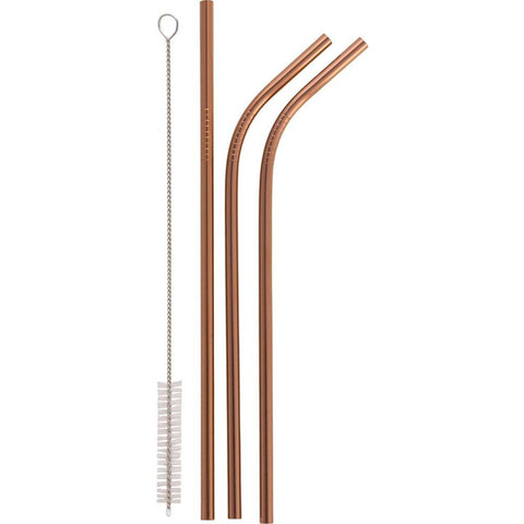 Set Bombillas Reutilizables Keep Rose Gold + Limpiador