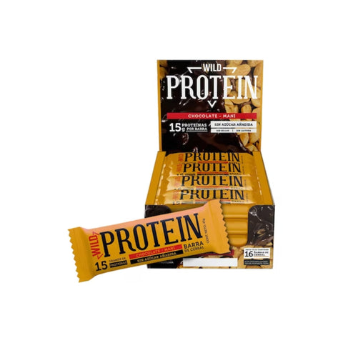 Wild Protein Proteína Sabor Chocolate Maní 16 Unids.