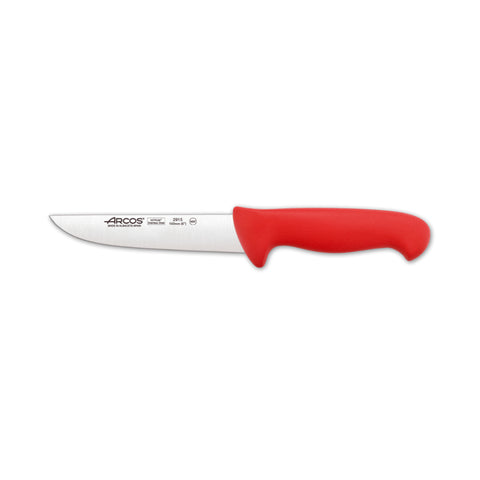 Cuchillo Carnicero Arcos 15cm Profesional Rojo