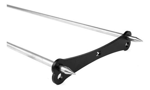 Doble Vara Kanka Para Asador Inoxidable Premium Parrilla