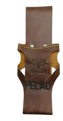 Porta Cerveza Cuero Al Cinto Muflon + Grabado Gratis