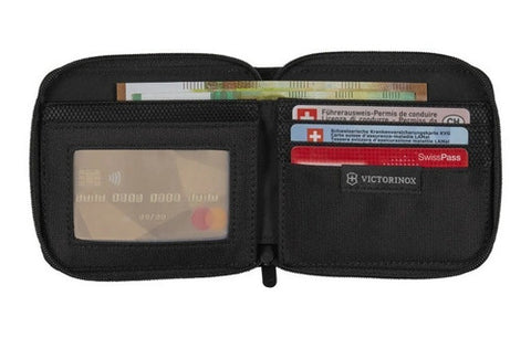 Billetera Victorinox Zip-around Black Nailon 610395