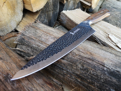 Cuchillo Parrillero Martillado Curacavi  + Grabado Láser