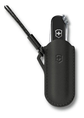 Estuche De Cuero Dark Illusion Victorinox 4.0670.3 Navaja