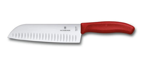 Cuchillo Santoku Swiss Classic Rojo Victorinox 6.8521.17b