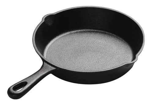 Sarten Redondo Hierro Fundido 16cm Provoleta Parrilla Cocina
