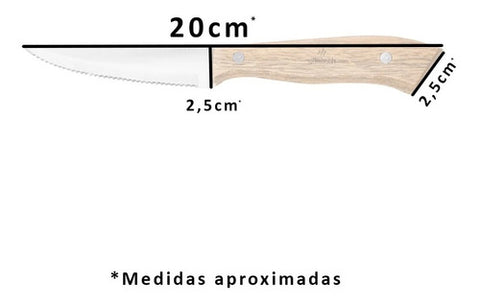 Set Cuchillos + Tenedores Para Asados  8 Piezas Grilltech