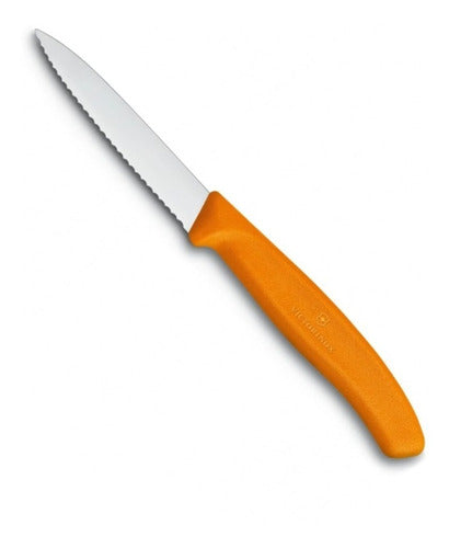 Cuchillo Cocina Victorinox Naranjo 6.7636.l119 Dentado 8cm