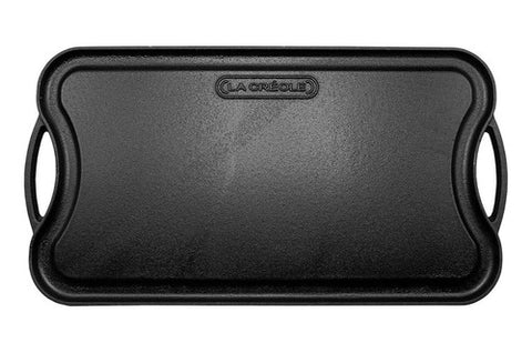 Plancha Grill Oblongo Reversible Con Asas La Creole 51x27 Cm