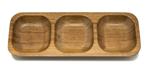Tabla Aperitivo Wayu 10x26x3 Con Compartimientos