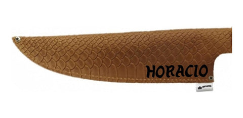 Porta Cuchillo Funda Cuero Cocina Parrilla + Grabado