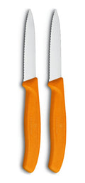 Cuchillos Verdura Dentado Orange Victorinox 6.7636.l119b