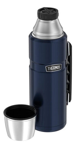 Termo 1.2lt King Azul Acero Inoxidable Thermos