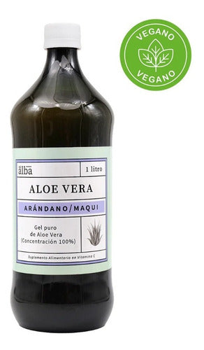 Aloe Vera Gel  Arándano Maqui 1 Litro Apicola Del Alba