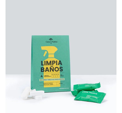 Recarga Tabletas Disolvente Limpiabaños Casa Nativa Premium