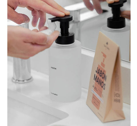 Dispensador De Jabon Vidrio Opaco Casa Nativa 350ml