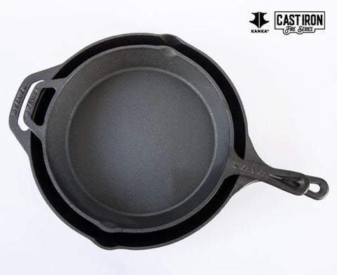 Set Sartenes Hierro Fundido Kanka 25-30cm Sartén Iron Cast