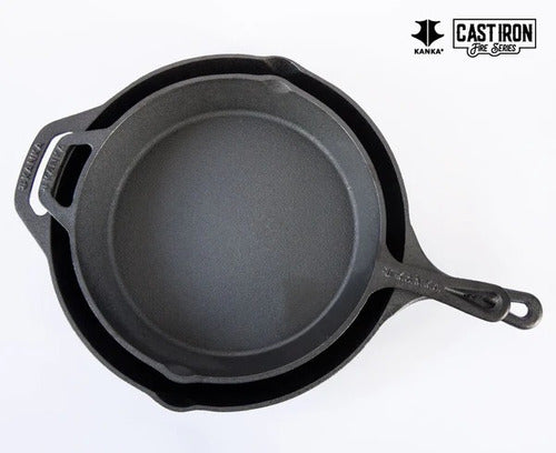 Set Sartenes Hierro Fundido Kanka 25-30cm Sartén Iron Cast (foto 3)