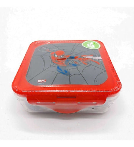 Contenedor Hermético Cuadrado Infantil Licencias 500 Ml