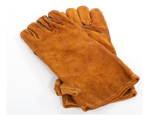 Set 2 Guantes Parrilla Cocina Cuero Gamuza + Grabado Gratis