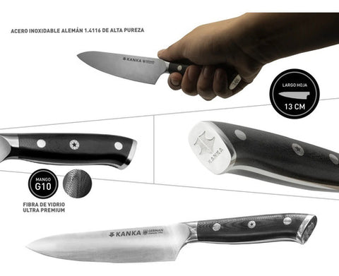 Cuchillo Acero Alemán Kanka Multiuso Premium Cocina Parrilla