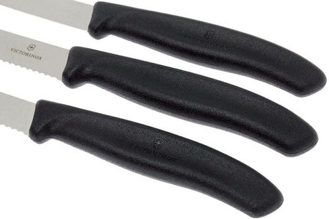 Set De Cuchillos De Verduras Negro Victorinox 6.7113.3