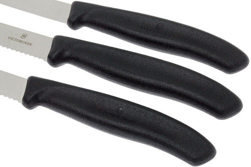 Set De Cuchillos De Verduras Negro Victorinox 6.7113.3