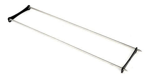 Doble Vara Kanka Para Asador Inoxidable Premium Parrilla