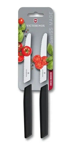 Set De Cuchillos Para Carne Victorinox Negro 6.9003.11wb