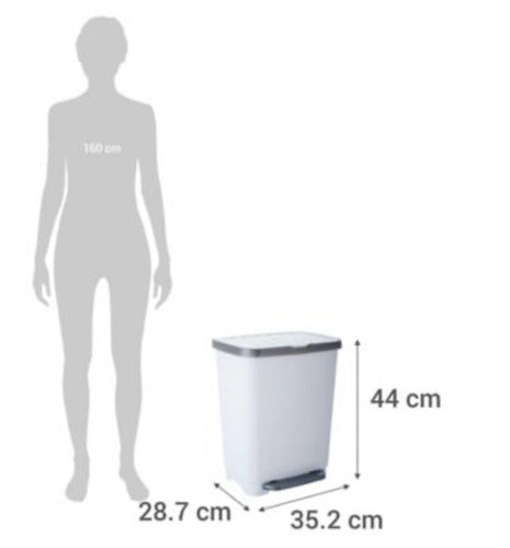 Basurero De Pedal 25 Litros Kleine