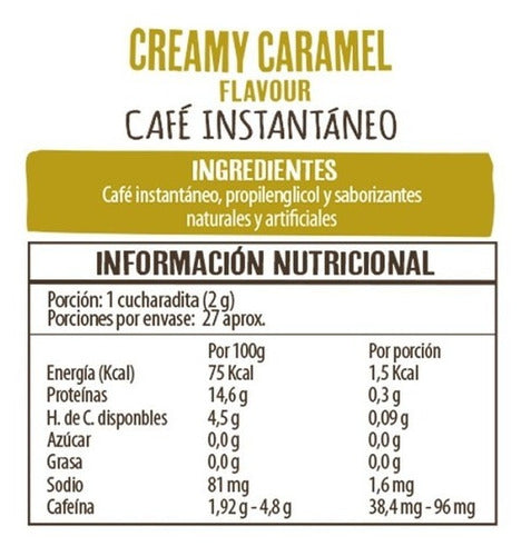 Café Beanies Coffee Instantaneo Liofilizado Creamy Caramel