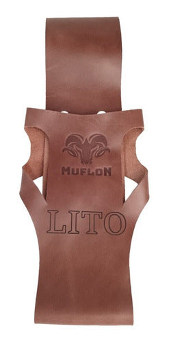 Porta Cerveza Cuero Al Cinto Muflon + Grabado Gratis