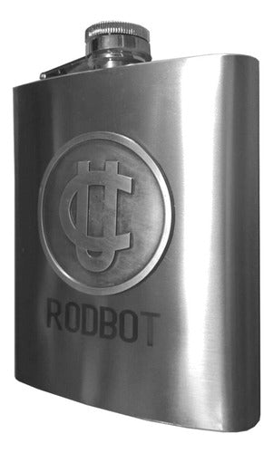 Botella Petaca Metálica 500ml U De Chile + Grabado Gratis