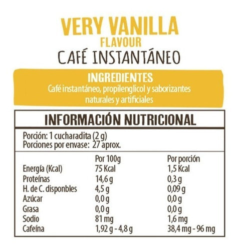 Café Beanies Coffee Instantaneo Liofilizado Very Vanilla