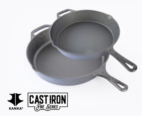 Set Sartenes Hierro Fundido Kanka 25-30cm Sartén Iron Cast (foto 2)
