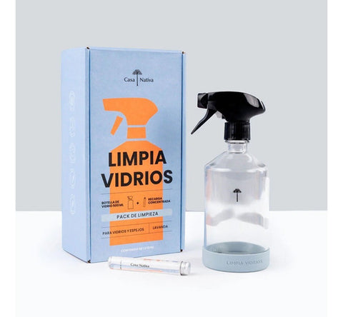 Kit Inicial Limpiavidrios Casa Nativa Premium