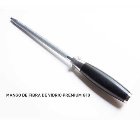 Chaira Kanka Astil Afilador Cuchillos Mango Fibra Carbono