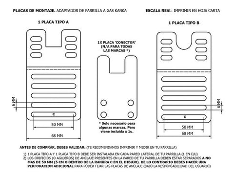 Adaptador Universal Para Parrillas A Gas Kanka Premium