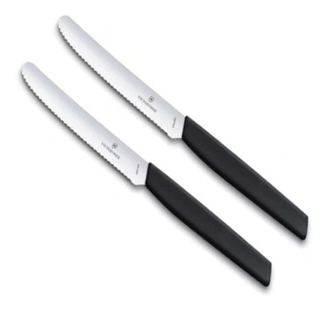 Set De Cuchillos Para Carne Victorinox Negro 6.9003.11wb