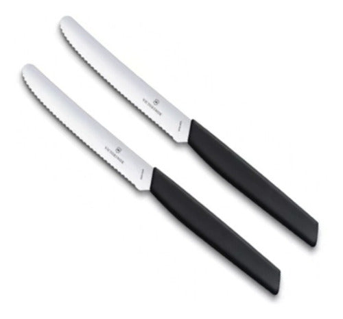 Set De Cuchillos Para Carne Victorinox Negro 6.9003.11wb