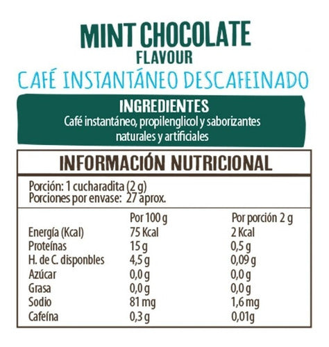 Café Beanies Coffee Liofizado Descafeinado Mint Chocolate
