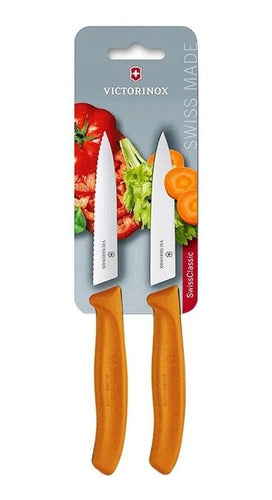 Cuchillos Verdura Naranjo. Hoja 10cm Victorinox 6.7796.l9b + Grabado Personalizado