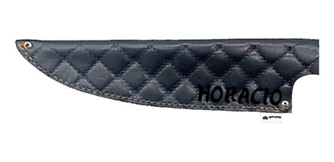 Porta Cuchillo Funda Cuero Cocina Parrilla + Grabado
