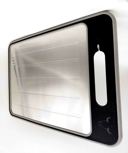 Tabla Cortar Carne Wayu Antifrost Doble Cara + Afilador