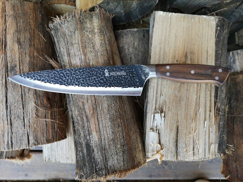 Cuchillo Parrillero Martillado Curacavi  + Grabado Láser